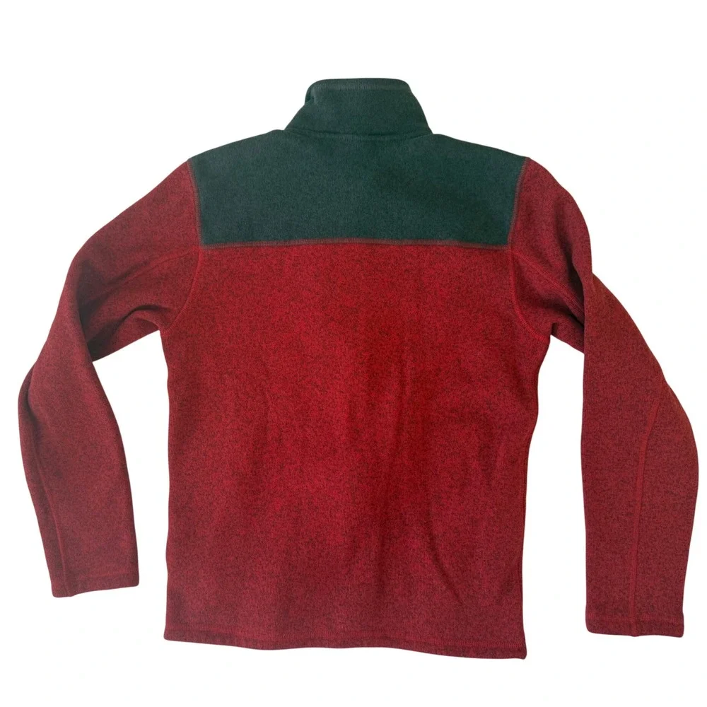 The North Face Mens Gordon Lyons Sweater Fleece Jacket M Red Warm Cozy Gorpcore